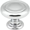 Jeffrey Alexander 1-1/4" Diameter Polished Chrome Bremen 1 Cabinet Knob 117PC - alternate 1